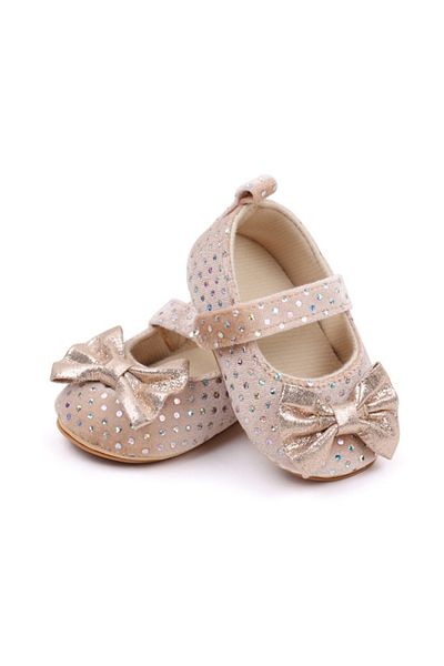 Superbaby Elegant cream shoes with sequins for girls