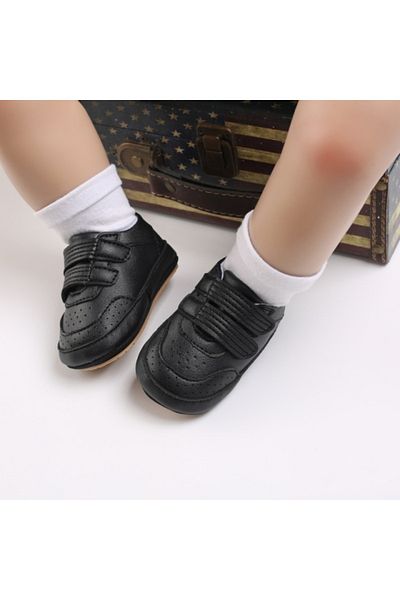 Superbaby Pantofiori negri pentru bebelusi