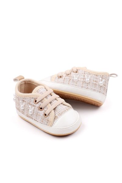 Superbaby Baby shoes, in cream shades with pearls