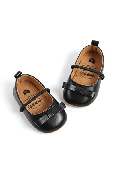 Bebelul Black shoes with decorative bow