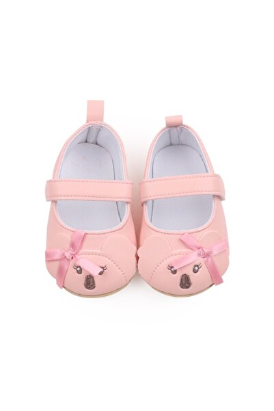 Superbaby Розови обувки за момичета - Сладко плюшено мече