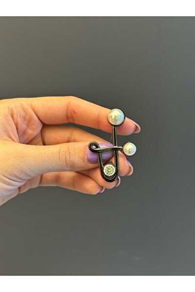 Gönülden Tasarım ZIRKON KAMEN BROŠ OD LODELE ŠTIKLA ZA ODEĆU 5X4 CM