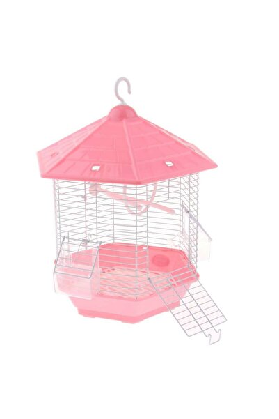 Others Bird Cage with Perch and Swing - Pink