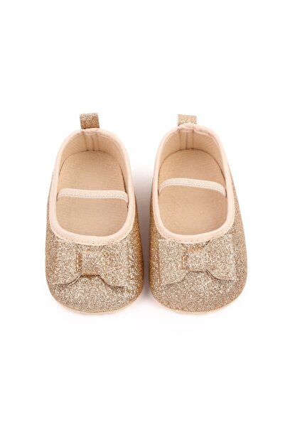 Bebelul Golden shoes with delicate bow