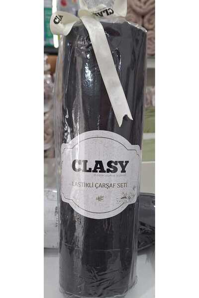 Clasy Σετ σεντόνια Ranforce Minel Smoked 120*200 εκ.