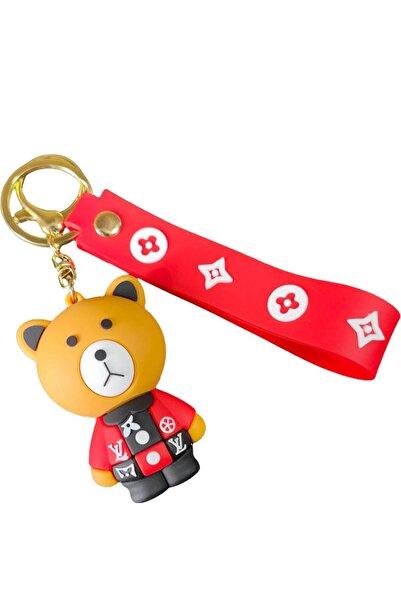 est-co هدية سلسلة مفاتيح أيقونة تيدي لويس فويتون