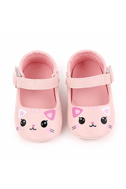 Superbaby Παπούτσια για κορίτσια - Ροζ γατούλα