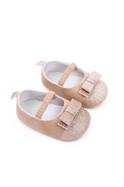 Superbaby Cream shoes with glitter bows