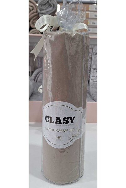 Clasy RANFORCE LASTİKLİ ÇARŞAF SETİ MİNEL V16 KAHVE 120*200 CM