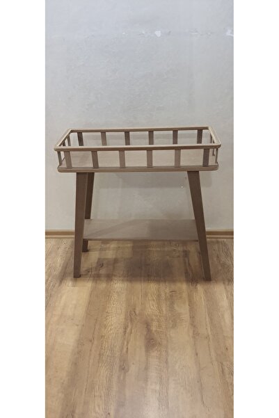 Bursa Site Mobilya Yüksek Ayaklı Ham MDF Dekoratif Stand - Bitki, Lamba, Obje Sergileme