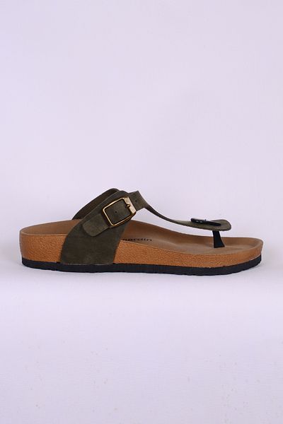 Pierre Cardin 7548 Khaki Women's Flip Flops Slippers