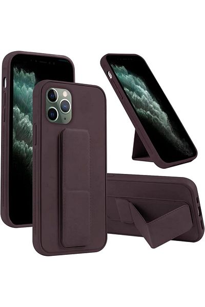 Generic Case Cover For iPhone 14 Pro Max with Magnetic Stand & Holder, Premium Silicone Hand Strap and Grip