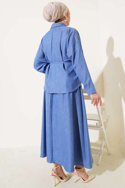 VOLT CLOTHİNG Női blúz összegyűjtött szoknyával, dupla szett