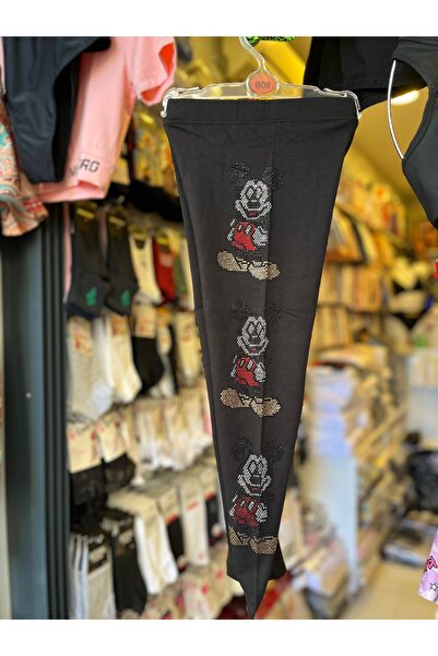 AKPINAR YILDIZ Leggings pentru copii cu broderie de piatră