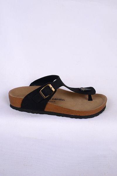 Pierre Cardin 7548 Black Women's Flip Flops Slippers