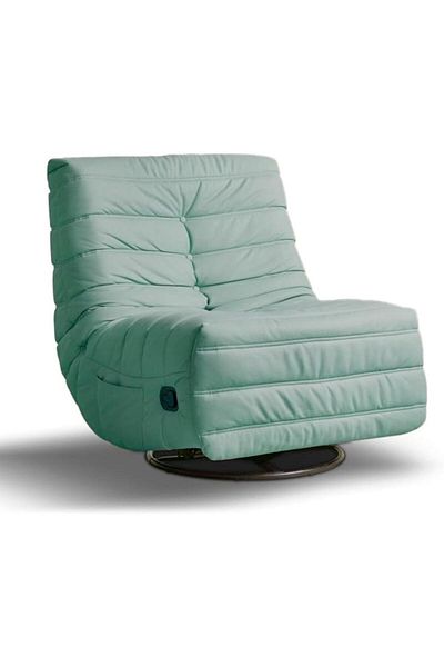 MAPLE HOME DECORATION Maple Home Recliner Sofa Chair 360°swivel Rocking Backrest Footrest Nordic Style Single Sofa