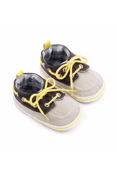Superbaby Gray and brown loafer shoes