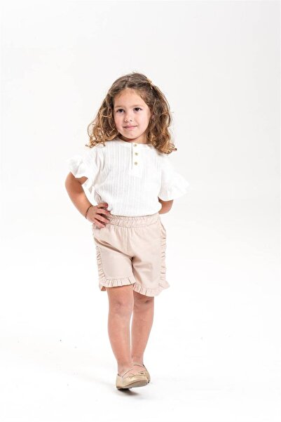 Motebarn Wear Devojčice Pamuk komada Tkano kratke hlače Set gornjeg i donjeg ...