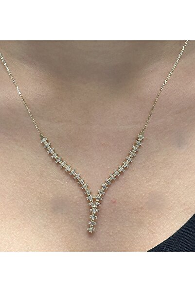 Hakan Güler Kuyumculuk 14 Ayar Altın Baget Taşlı Su Yolu Düğün-Nişan Seti