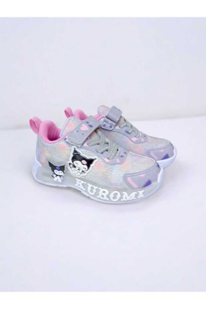 PATİK BEBE Kuromili Lighted Girl's Lightweight and Flexible Sports Shoes Are Lighted between 26-30