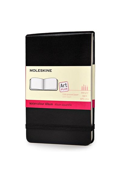 Moleskine Album de artă acuarelă dimensiune de buzunar negru