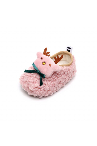 Superbaby Pink fur boots - Reindeer