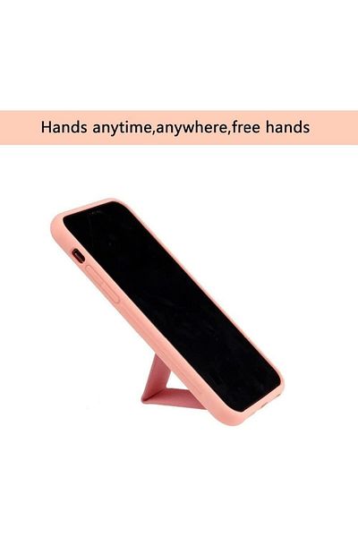 Generic Case Cover For iPhone 14 Pro with Magnetic Stand & Holder, Premium Silicone Hand Strap and Grip