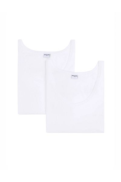 Pierre Cardin Men's 2 Pack 100% Cotton White Undershirt Set S3.Q.Tk.9K.R9