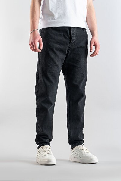 bombe Men's Smoked Comfortable Lycra Denim Jeans Button Closure