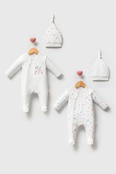 Minisse Floral Patterned 2-Piece Jumpsuit