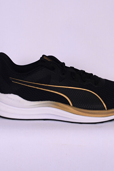 Puma 378768 27 Reflect Lite Ortapedik Taban Hafif Taban Bağcıklı Siyah Kadın Spor Ayakkabı