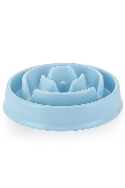 PUFO Bol pentru câini Slow Feeder, 20 cm, albastru