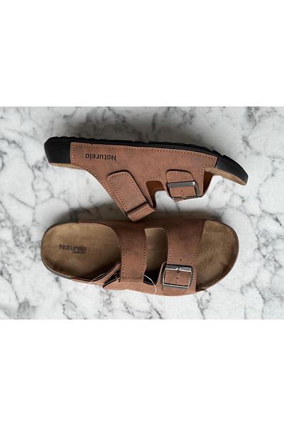 GEZER Leather Sandals Orthopedic Slippers