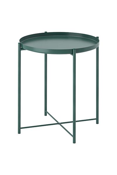 Generic Tray table, dark grey-green, 45x53 cm