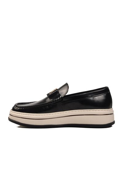 MARCOMEN Black-White Genuine Leather Men's Sneaker 152-21108 m