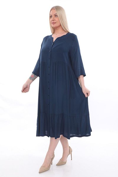 lovedrobe Plus Size Women's Dress 24249 Navy Blue-Navy Blue - 54