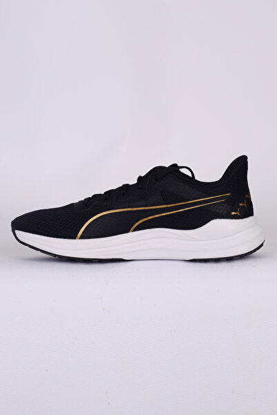 Puma 378768 27 Reflect Lite Ortapedik Taban Hafif Taban Bağcıklı Siyah Kadın Spor Ayakkabı