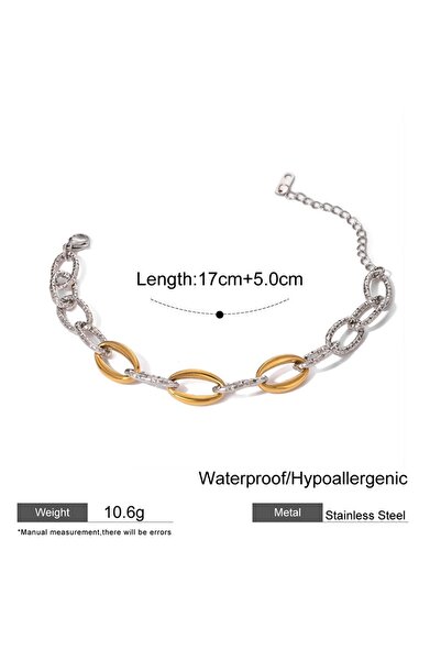 SIC MODA Bratara Bicolora Inox Sic Moda 6062