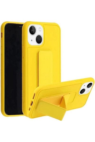 Generic Case Cover For iPhone 14 Pro with Magnetic Stand & Holder, Premium Silicone Hand Strap and Grip