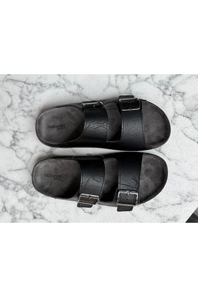 GEZER Leather Sandals Orthopedic Slippers
