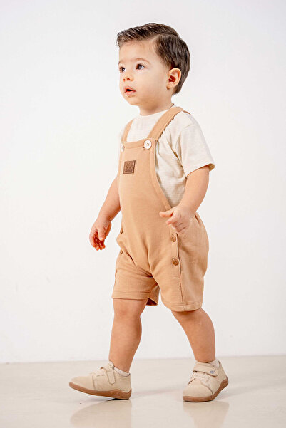 bombe Baby Girl Boy Brown-Natural Bottom Top Double Set