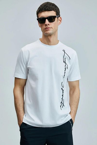 Lufian Тениска с модерна графика Justin 111020231