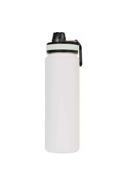 PUFO Termos metalic de camping pentru băuturi, izotermic, 500 ml, alb