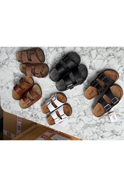 GEZER Anatomické dámské sandály kožené pantofle