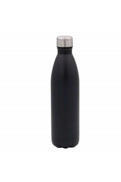 PUFO Termos metalic clasic pentru băuturi, izotermic, 500 ml, negru