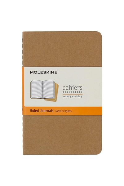 Moleskine Cahier 3 τεμαχίων Notebook Kraft Pocket Qp411