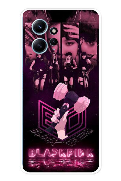 TechTree Redmi Note 12 4G Uyumlu Blackpink Poster Şeffaf Silikon Kılıf