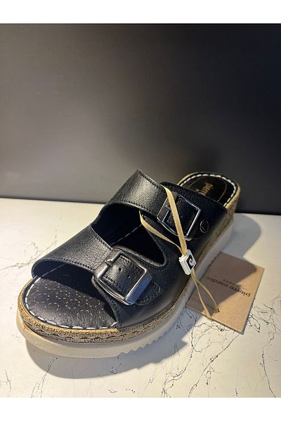 Pierre Cardin @ Pc-54802 Wedge Heel Genuine Leather Slippers