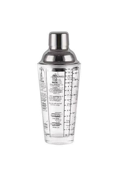 PUFO Cocktail Glass Shaker With Lid For Bar And Cocktail, 450 ml