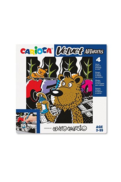 carioca CARİOCA VELVET KADİFE BOYAMA CENTO GRAFFITI
